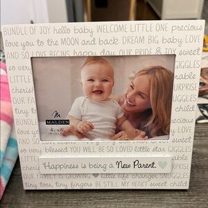 Malden White Happiness New Parent Frame